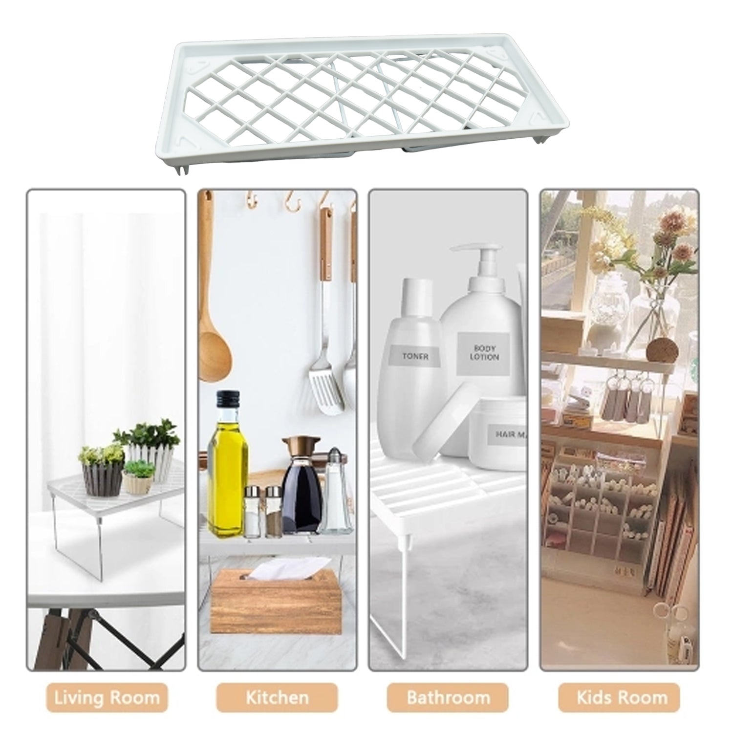 4174 1 Tier Folding Storage Organizer Stack Shelf Rack / Kitchen Bathroom Tall Cabinet, Portable Folding Shelf with PP Metal Construction for Home and Dorm Storage 4174 1 Tier Folding Storage Organizer Stack Shelf Rack / Kitchen Bathroom Tall Cabinet, Portable Folding Shelf with PP Metal Construction for Home and Dorm Storage